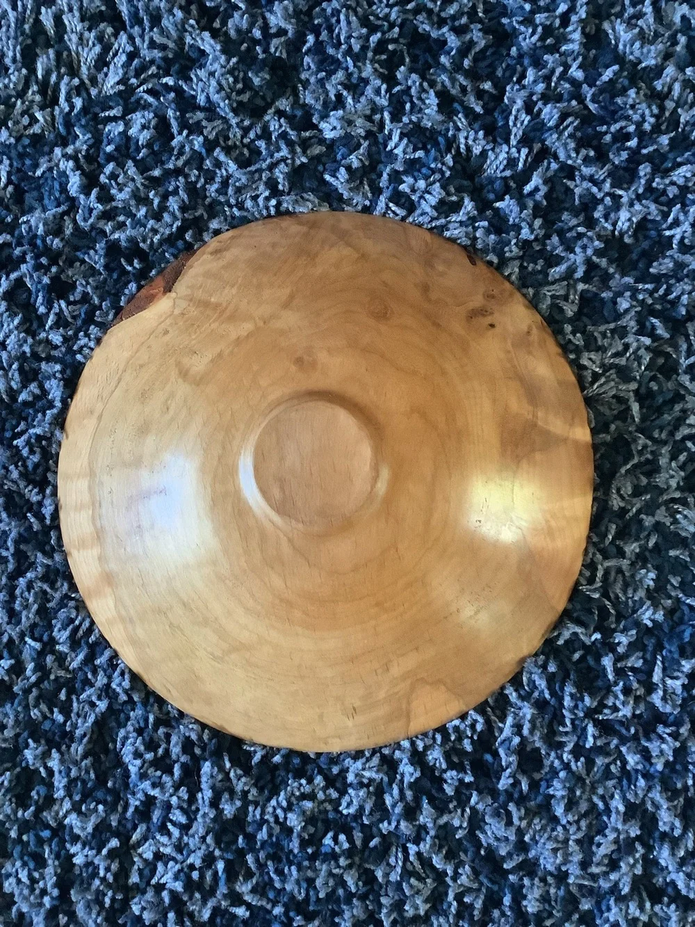 Lovely Hand Carved Old Growth Maple Bowl